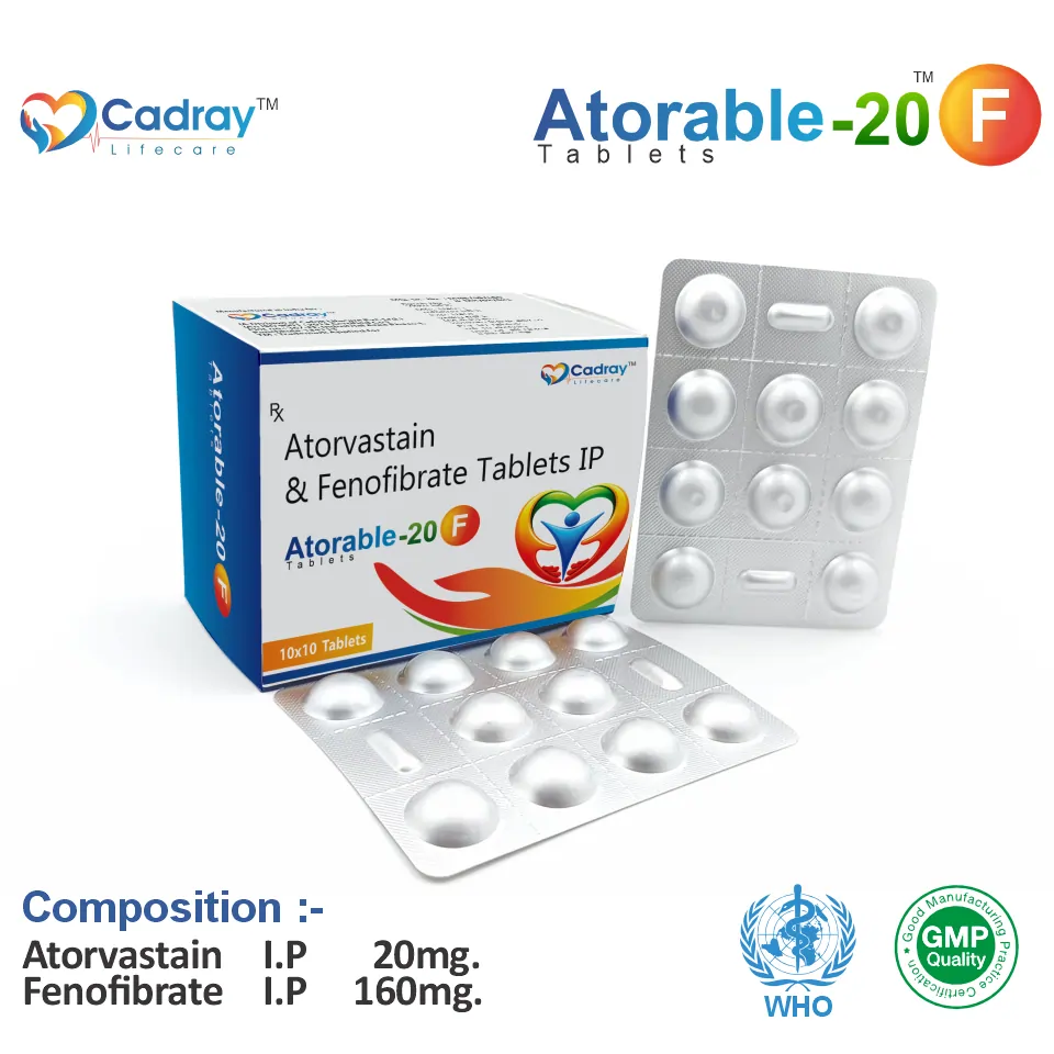 Atorvastatin and Fenofibrate tablet PCD pharma franchise